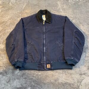 Carhartt J14 MDT Santa Fe Jacket Midnight Navy Blue XL Mens Vintage Workwear